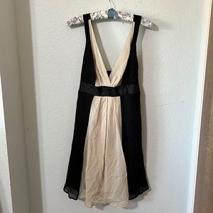 Off white and black short dress